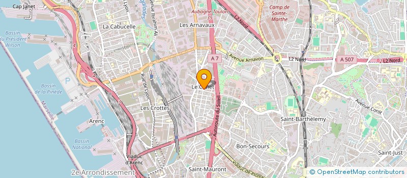 localisation de l'entreprise AD ROUTE  MARSEILLE