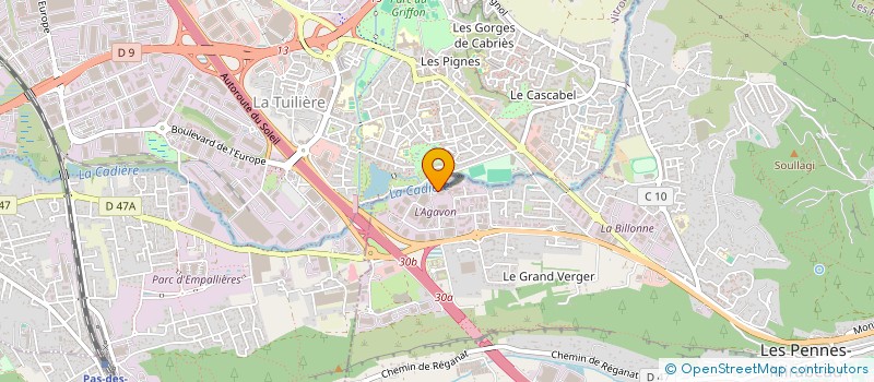 localisation de l'entreprise AD SENIORS PROVENCE à LES PENNES MIRABEAU