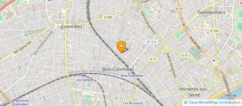localisation de l'entreprise AD SEQUOIA HOLDING à BOIS-COLOMBES