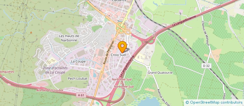 localisation de l'entreprise AD SERVICE  NARBONNE