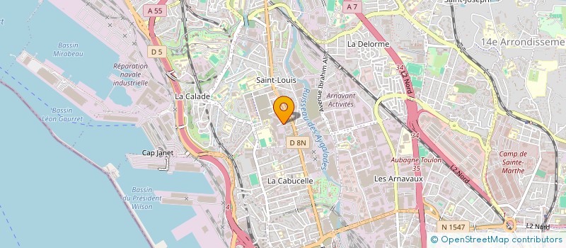 localisation de l'entreprise AD SERVICE à MARSEILLE