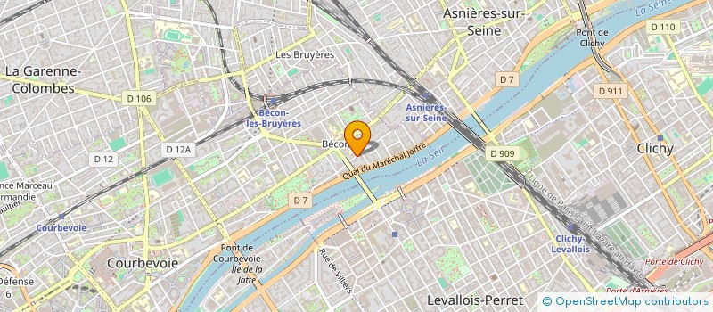 localisation de l'entreprise AD SIGNES à COURBEVOIE