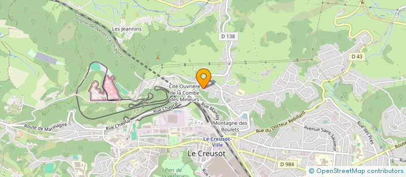 localisation de l'entreprise AD SOARES à LE CREUSOT