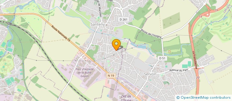 localisation de l'entreprise AD SOLUTIONS  SANTENY