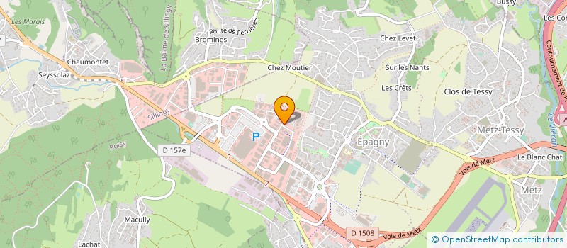 localisation de l'entreprise AD STORE  EPAGNY METZ-TESSY