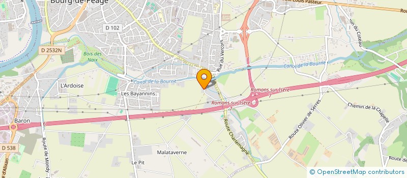 localisation de l'entreprise AD STRUCTURE  BOURG-DE-PEAGE