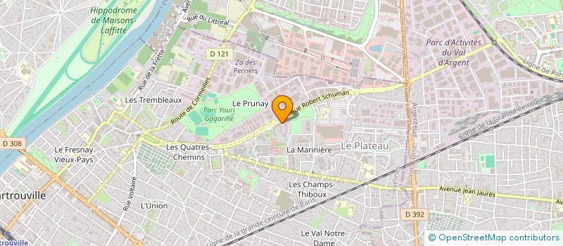 localisation de l'entreprise AD TECH  SARTROUVILLE