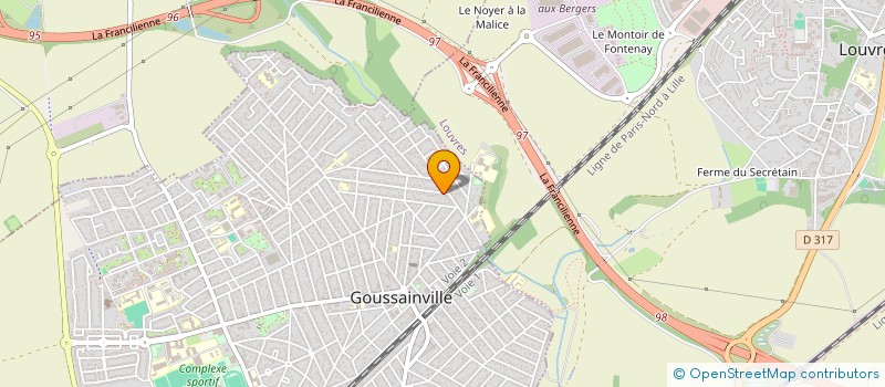 localisation de l'entreprise AD TELECOM à GOUSSAINVILLE