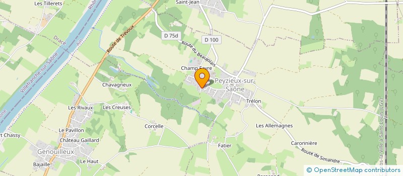 localisation de l'entreprise AD TENDANCES CARRELAGES à PEYZIEUX-SUR-SAONE