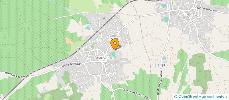 localisation de l'entreprise AD TENNIS  BEAUVOISIN