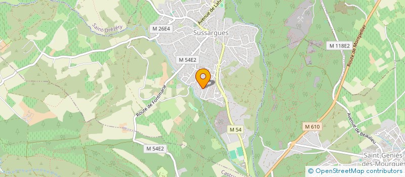 localisation de l'entreprise AD TERRAM FRANCE  SUSSARGUES