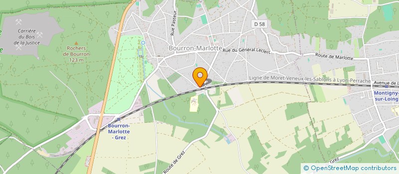 localisation de l'entreprise AD TOITURES  BOURRON-MARLOTTE