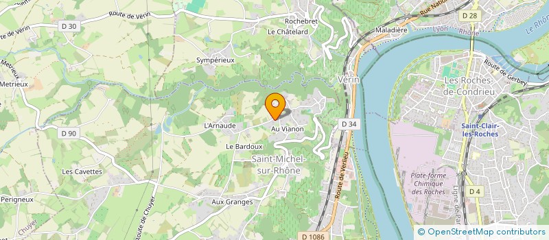 localisation de l'entreprise AD TRADING  SAINT-MICHEL-SUR-RHONE