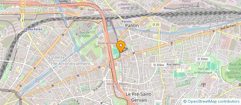 localisation de l'entreprise AD TRANSPORT à PANTIN