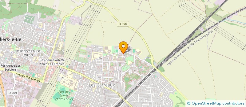 localisation de l'entreprise AD TRANSPORT  VILLIERS-LE-BEL