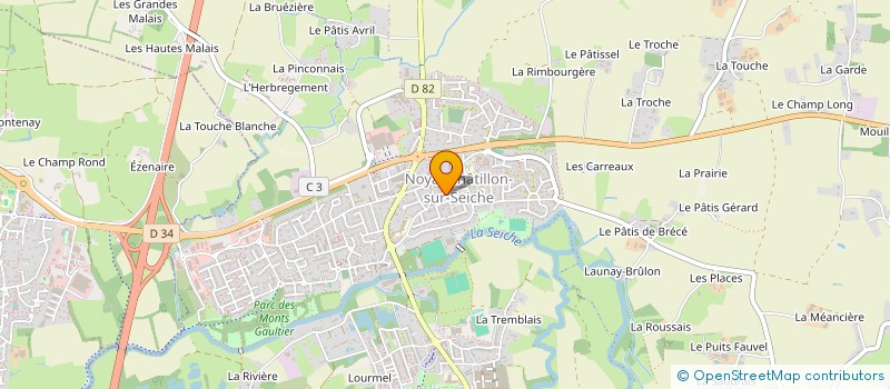 localisation de l'entreprise AD TRANSPORT DEMENAGEMENT à NOYAL-CHATILLON-SUR-SEICHE