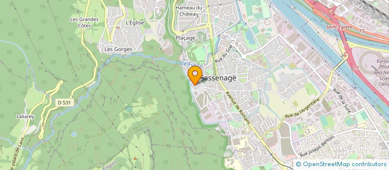 localisation de l'entreprise AD TRANSPORTS à SASSENAGE