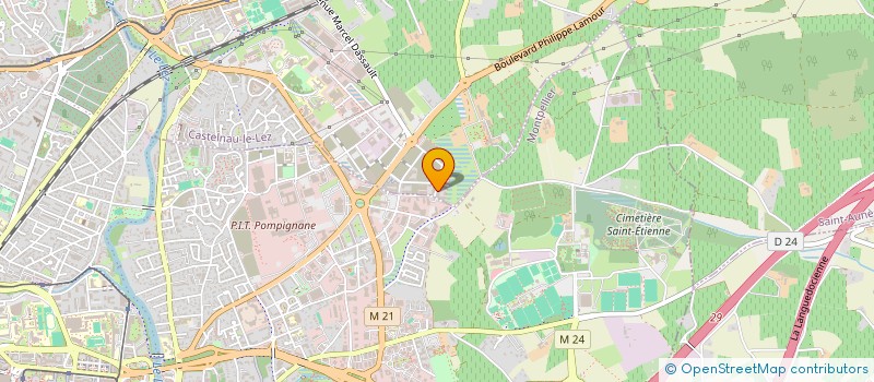 localisation de l'entreprise AD TRANSPORTS à CASTELNAU-LE-LEZ