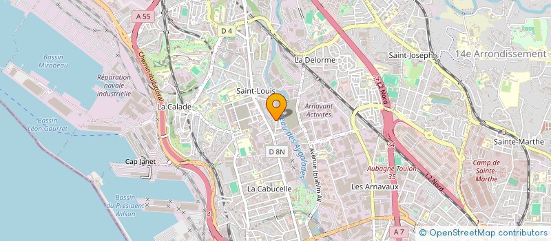 localisation de l'entreprise AD TRANSPORTS à MARSEILLE