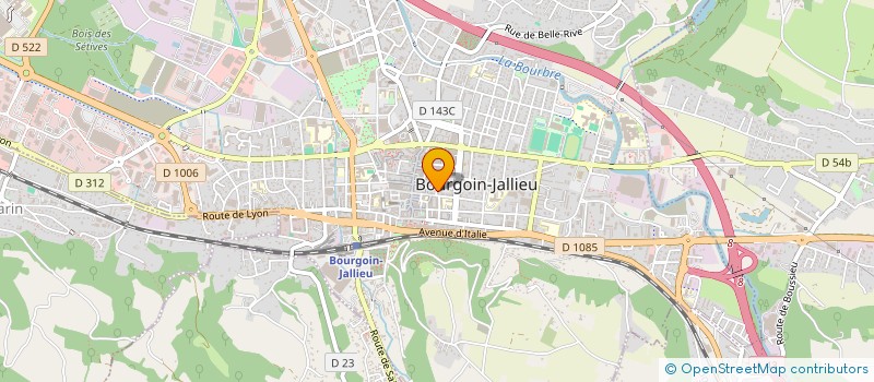 localisation de l'entreprise AD VALORES à BOURGOIN-JALLIEU