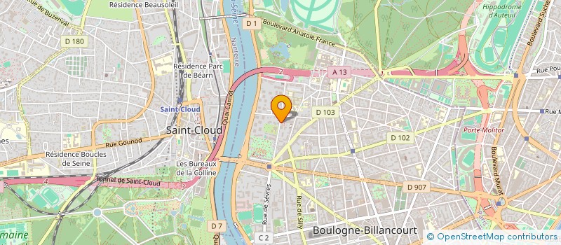 localisation de l'entreprise AD'VANTAGE  BOULOGNE-BILLANCOURT