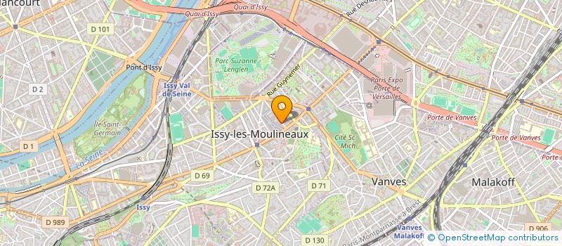 localisation de l'entreprise AD.VENTURE à ISSY-LES-MOULINEAUX