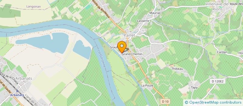 localisation de l'entreprise AD VESTA  ILLATS