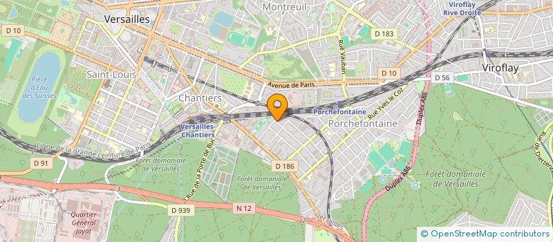 localisation de l'entreprise AD VINCE à VERSAILLES