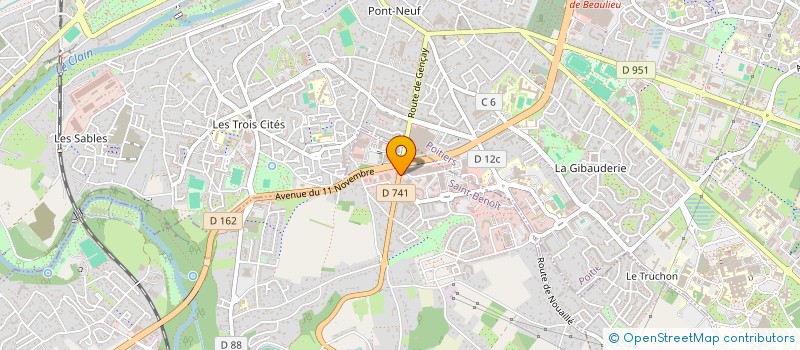 localisation de l'entreprise AD VITAL  SAINT-BENOIT