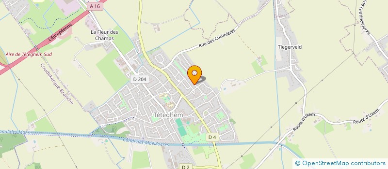 localisation de l'entreprise AD VITAM FINANCE à TETEGHEM-COUDEKERQUE-VILLAGE