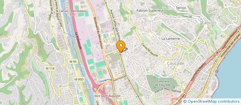 localisation de l'entreprise AD VTC à NICE