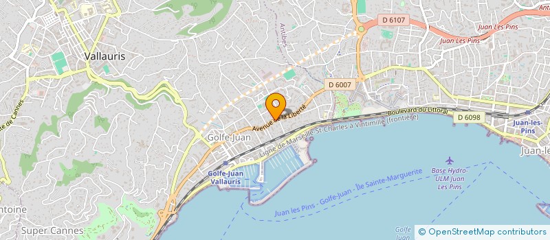localisation de l'entreprise AD2 ELEC à VALLAURIS