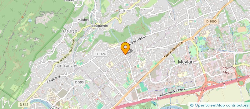 localisation de l'entreprise AD2I à CORENC