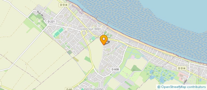 localisation de l'entreprise AD2IMMOBILIER à HERMANVILLE-SUR-MER