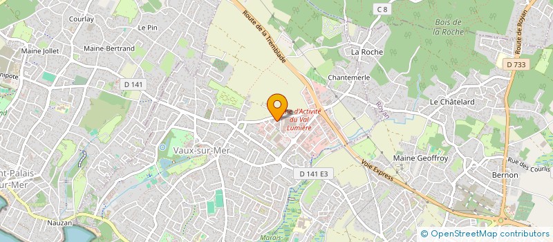 localisation de l'entreprise AD2L à VAUX-SUR-MER