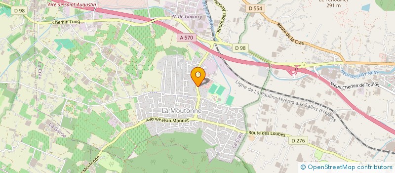 localisation de l'entreprise AD2M  LA CRAU