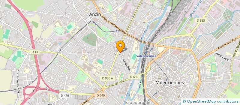localisation de l'entreprise AD2M à VALENCIENNES