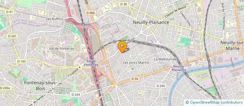 localisation de l'entreprise AD2M HOLDING à FONTENAY-SOUS-BOIS