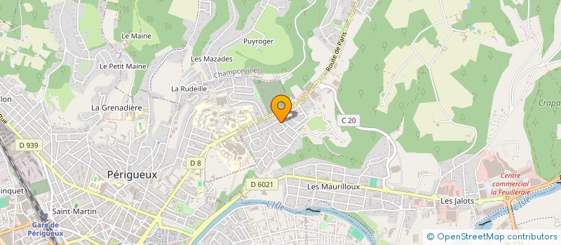 localisation de l'entreprise AD2MA à TRELISSAC