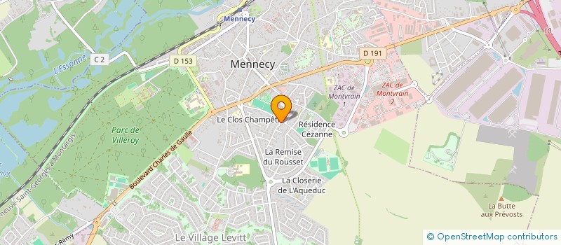 localisation de l'entreprise AD2N MEDICAL à MENNECY