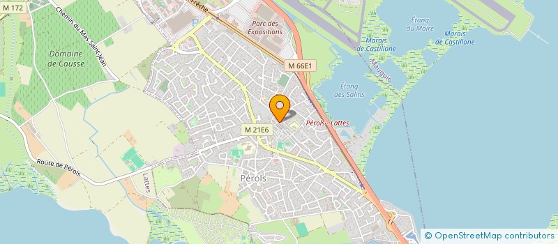 localisation de l'entreprise AD34 PAROISSE DE PEROLS CARNON  PEROLS