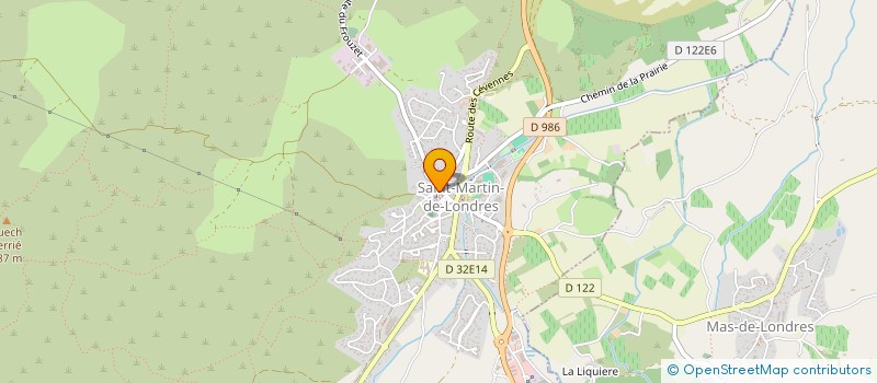 localisation de l'entreprise AD34 PAROISSE HAUTES GARRIGUES  SAINT-MARTIN-DE-LONDRES