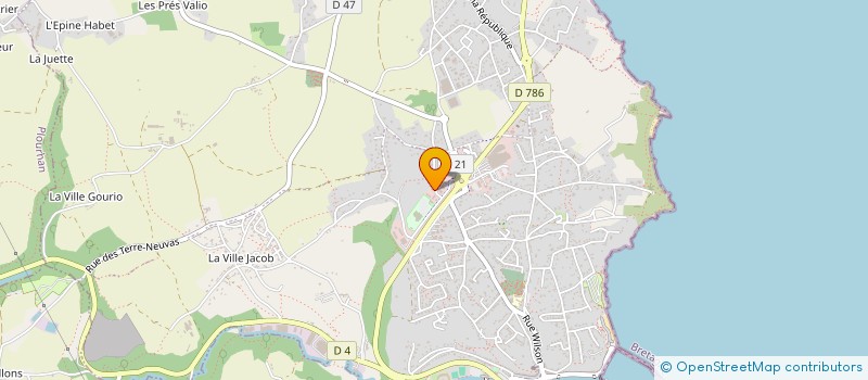 localisation de l'entreprise AD35  BINIC-ETABLES-SUR-MER