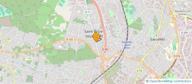 localisation de l'entreprise AD3S à SAINT-BRICE-SOUS-FORET