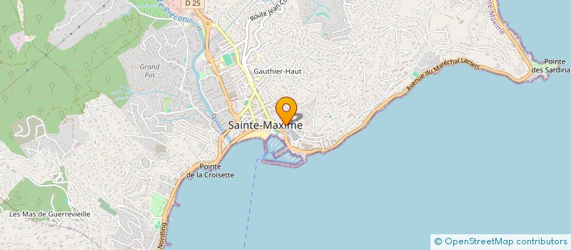 localisation de l'entreprise AD4M à SAINTE-MAXIME