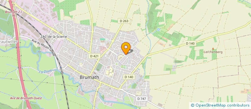 localisation de l'entreprise AD67 à BRUMATH