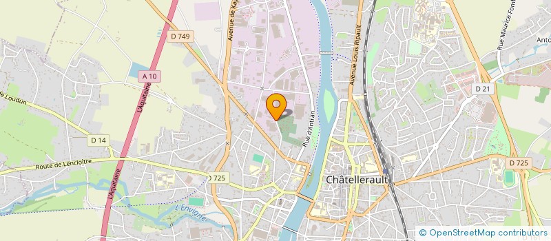 localisation de l'entreprise ADA 10 à CHATELLERAULT