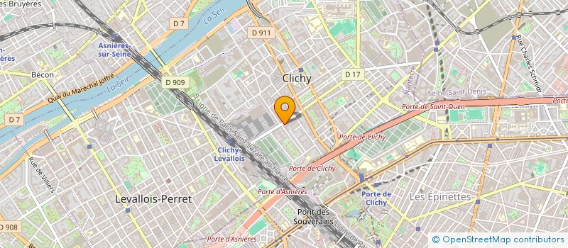 localisation de l'entreprise ADA à CLICHY