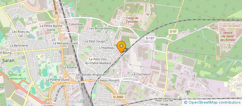 localisation de l'entreprise ADA  SARAN