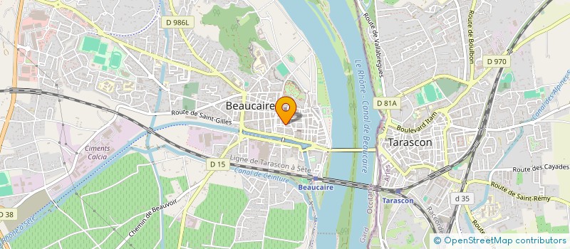 localisation de l'entreprise ADA  BEAUCAIRE